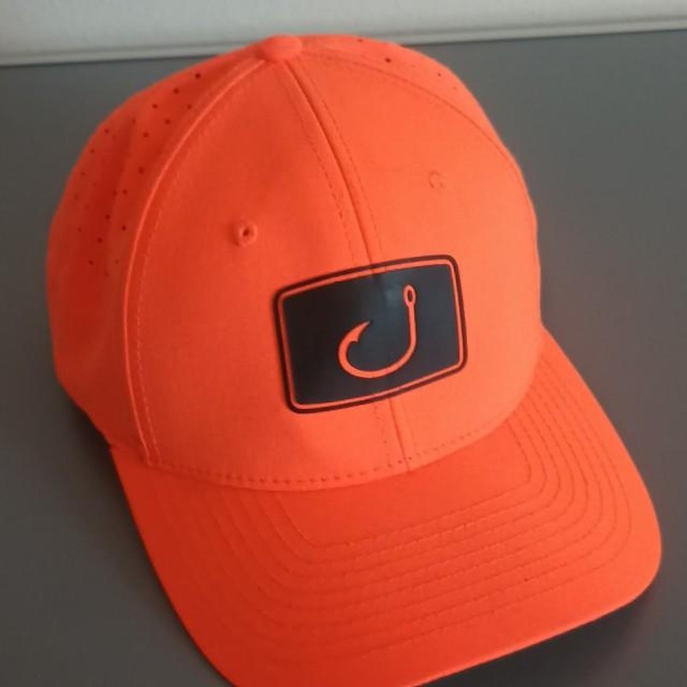 NWT Avid Gear Pro Performance Snapback Hat Blaze Orange AVH500 OSFA FLAW
